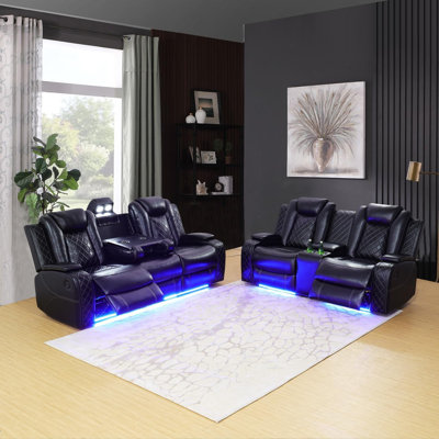 Wrought Studio 2 - Piece Breathing Leather Power Reclining Living Room Set