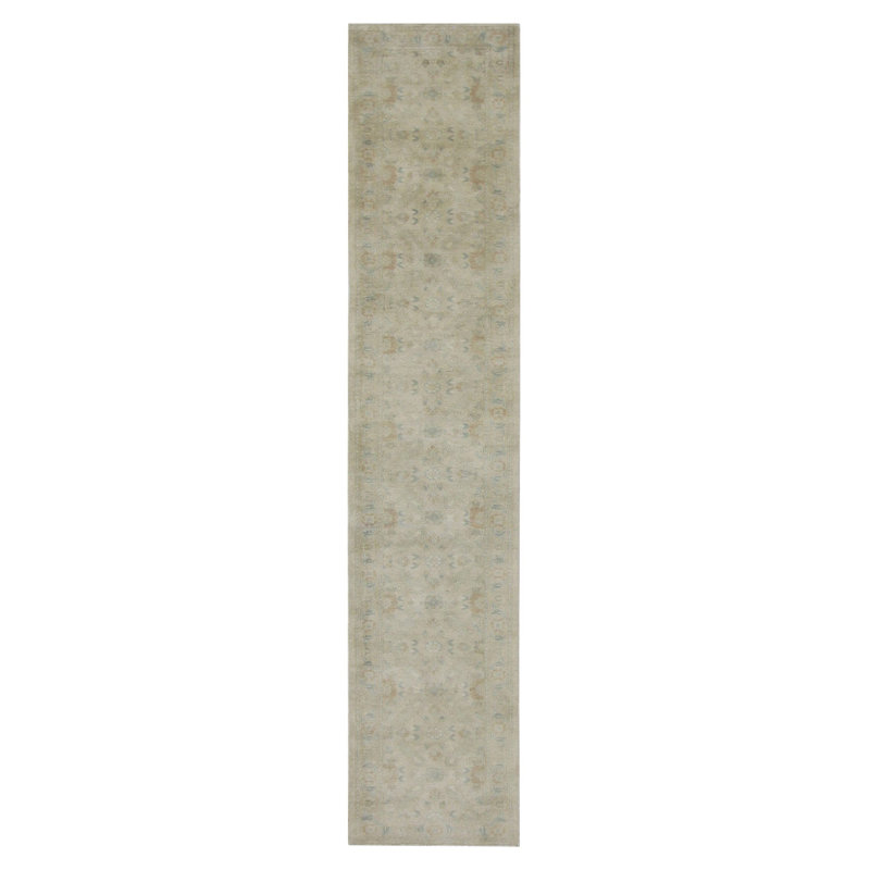 Daugherty Hand Knotted 3x17 Ivory Runner