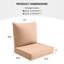 Ensemble de 8 coussins de patio extérieur, coussins de siège et de dossier extérieurs de remplacement pour meubles de patio, 4 coussins de siège et 4 coussins de dossier avec housses à fermeture à glissière.-702829700