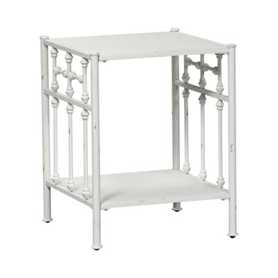Edmund Vintage Open Metal Nightstand w/ Spindles by Sand & Stable
