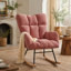 Fauteuil berçant et oscillant capitonné en tissu Teddy-48907448-48907451