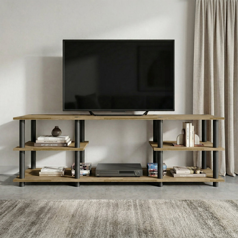 Meuble télé à 3 niveaux Easy Twist, Chêne naturel