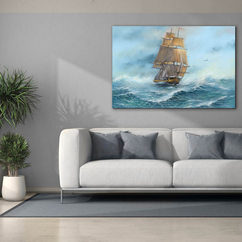 «Sailing the Ocean» par Epic Portfolio, art mural sur toile, H 40 po x l 60 po x P 1,5 po