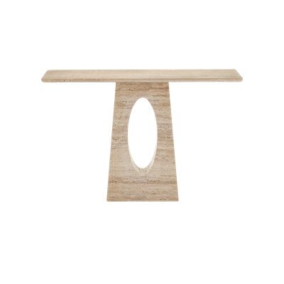 Demi Travertine Console Table