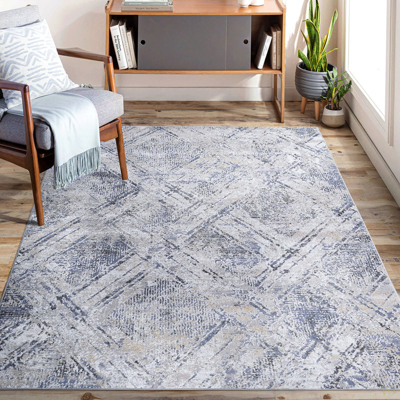 Collection 8X10 /Geometric Non-Shedding Living Room Bedroom Dining Home Office Stylish And Stain Resistant Area Rug
