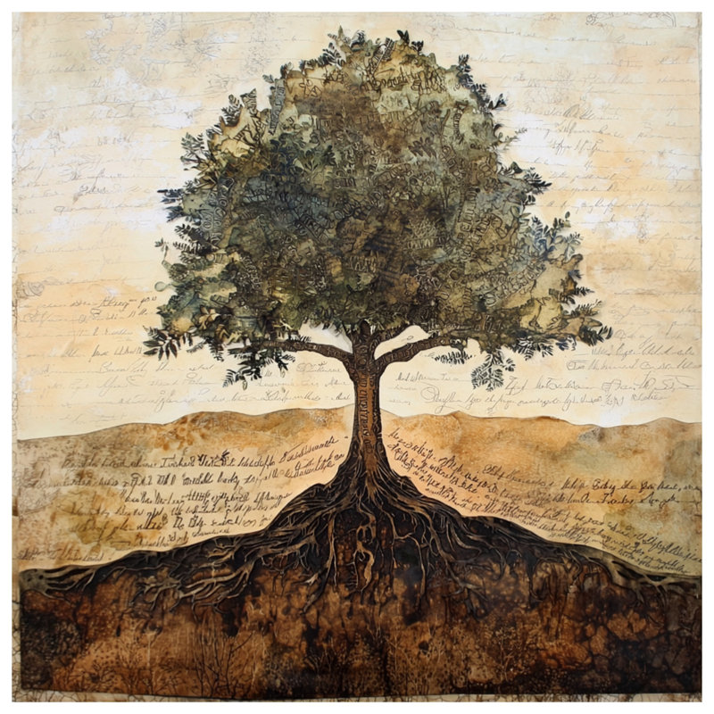 Tree With Roots Duvet Covers, Lit simple