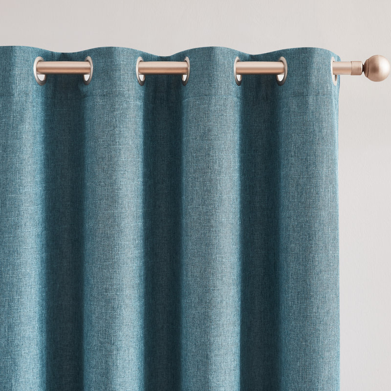 Paire de rideaux 100% occultant Meena, Bleu