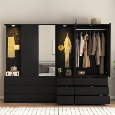 Wardrobe Closet 70.8" H
