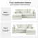 Chifley 85" Slipcovered Down Fill Sofa with Interchangeable Chaise Lounge