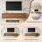 70.86"–110.23" Extendable Walnut TV Stand With 3 Drawers