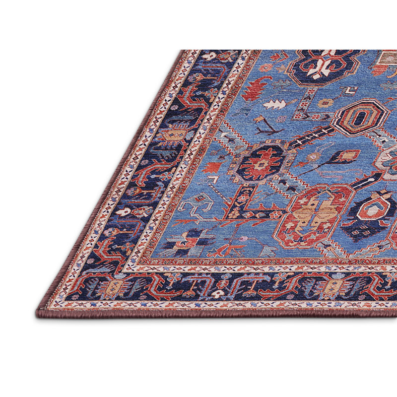 Tapis 100% Mid-Century moderne lavable à la machine 2292, Rectangle 8 pi x 10 pi