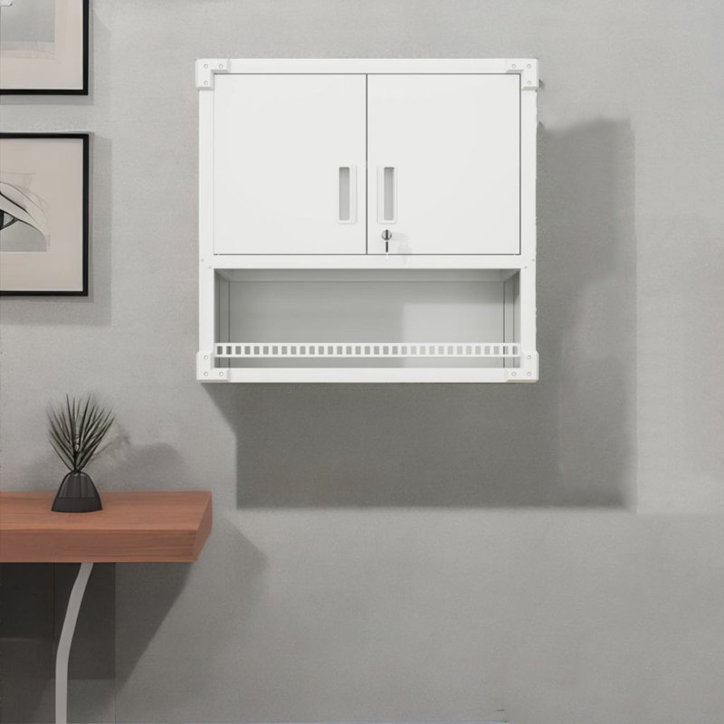 Wall-mounted Tool Storage Cabinet, White