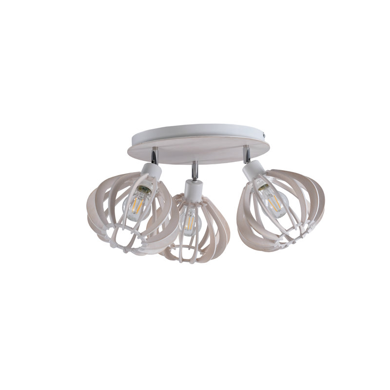 Parma Flush Mount, White