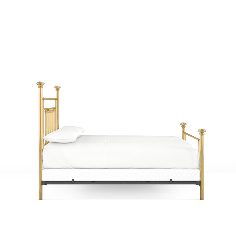 101 Generations Bed | Complete Standard, California King, Polished Brass Lacquered