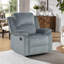 Fauteuil inclinable manuel rembourré en microfibre Nikodemos-1530999297