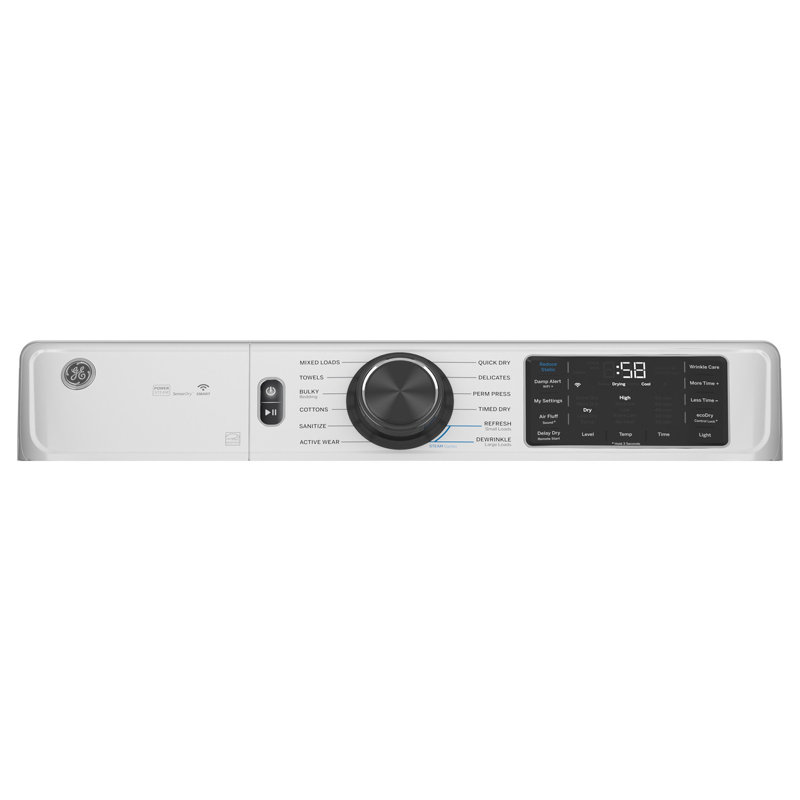 GE Appliances 7.8 Dryer, White