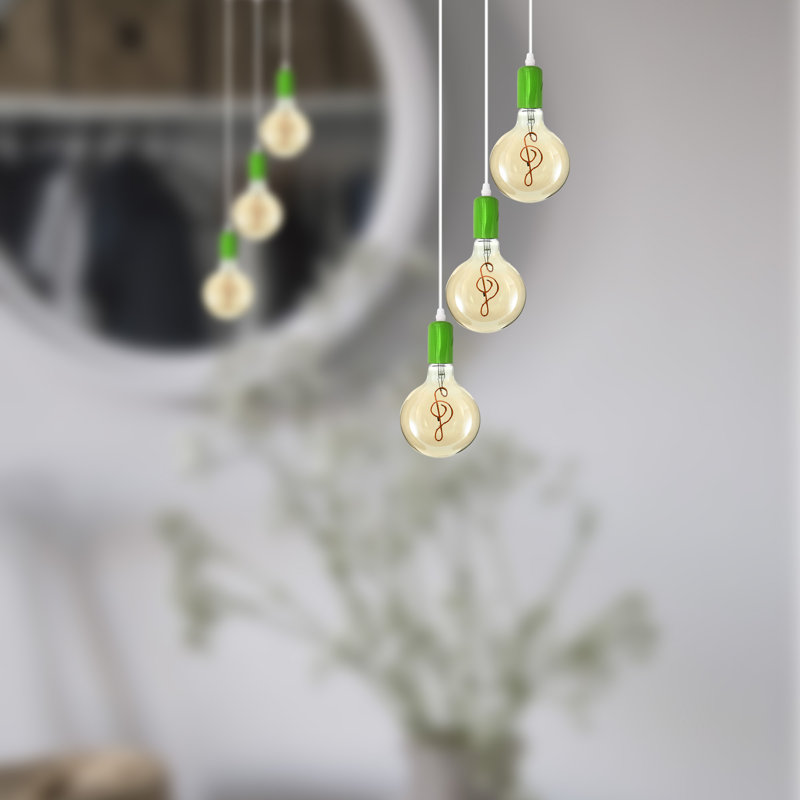 Luvena 3 - Light Cluster Pendant, Green