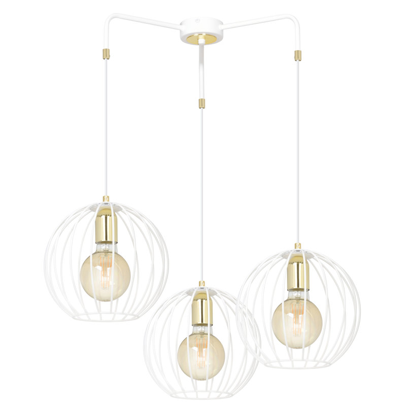 Cirillo 3 - Light Sphere Pendant, White
