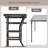 Raigan Metal Base Writing Desk