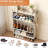 24 Pair Shoe Storage Cabinet,Free Standing Tipping Bucket Shoe Rack Organizer with 2 Flip Drawers-1138057871