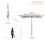 Parasol de marché carré Rinesh-1577955549