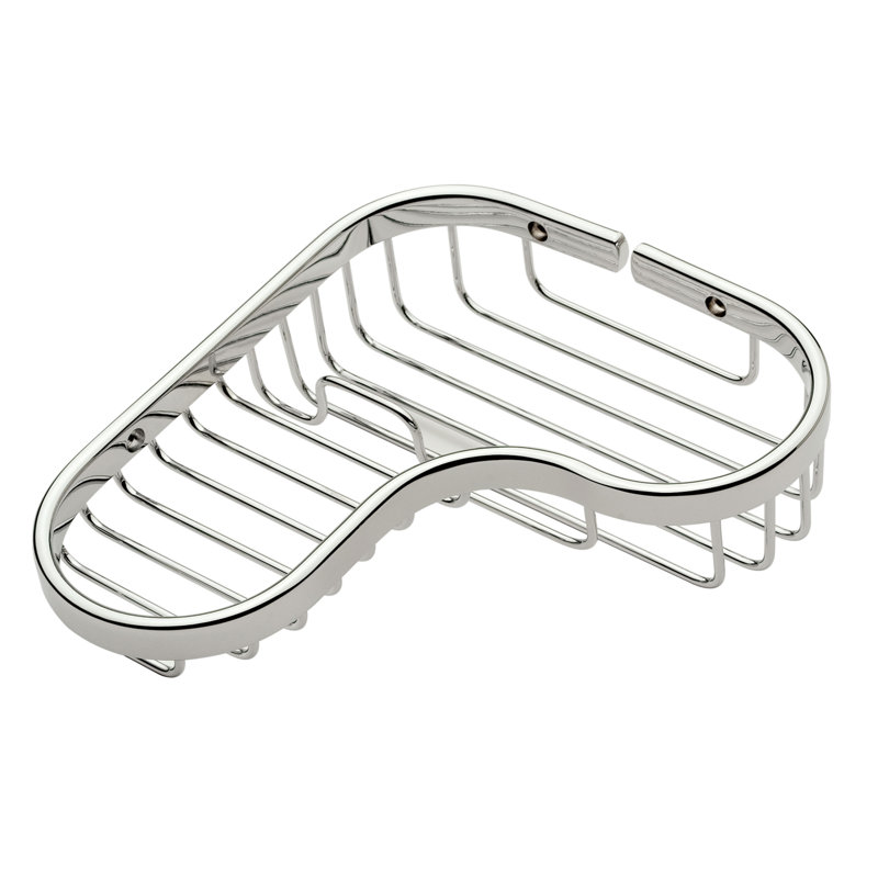Splashables 9-3/4" Combination Corner Shower Basket, Nickel