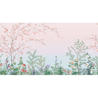 Blossom Pastel Garden Wallpaper Mural