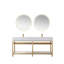 Ensemble de meuble-lavabo double 72 "avec miroir Bilbao-1070819433-1070819432