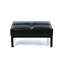 Repose-pieds de cocktail carré en similicuir de 37,4 po de largeur-15740125
