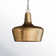Rebecca 1 - Light Brass Single Pendant