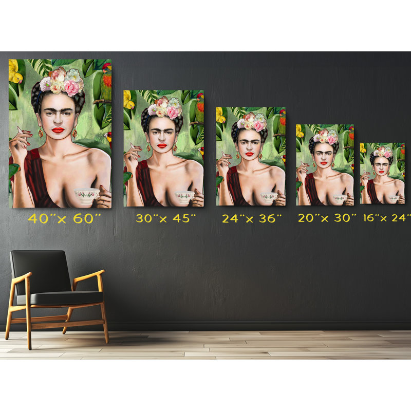 Impression sur toile Frida Kahlo, H 60 po x l 40 po