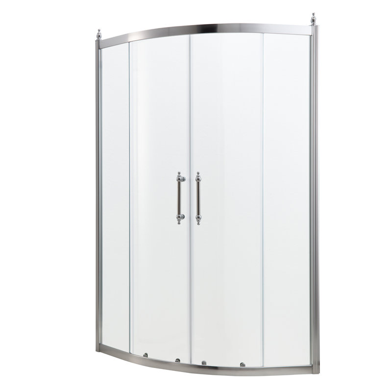 Shower Door 36" X 72" Framed Tub Shower Enclosure In Chrome