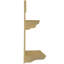Wood Rectangle Wall Mounted Pot Rack-37529096