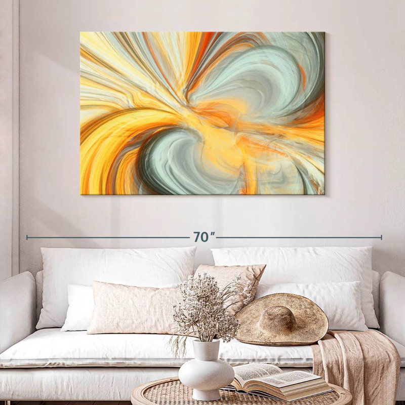 Avery Fluid Dynamic Abstract, 32" H x 48" W