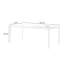 Plateau de table blanc en pierre frittée blanche avec aluminium
 Table de salle à manger pour la salle à manger / cuisine-1539680792