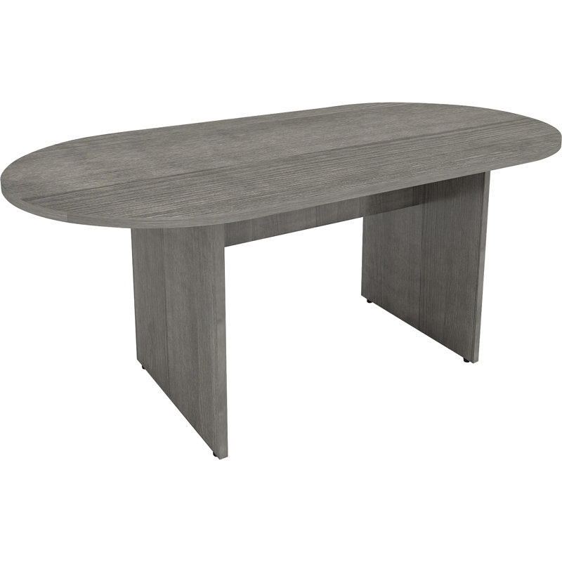 Weathered Charcoal Laminate 72'' Oval Conference Table