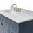 Partham 43'' Single Bathroom Vanity with Carrara Marble Top-94350871