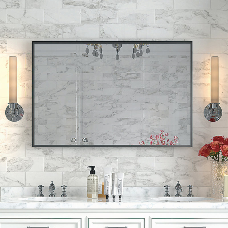 Miroirs 40 po x 30 po, Noir