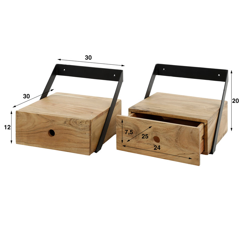 Erler 1 Drawer Bedside Table