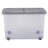 Wham 32L Box with Wheels & Folding Lid Pack of 5 Clear/Cool Grey