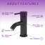 Robinet de lavabo de salle de bain à poignée simple, robinet de meuble-lavabo monotrou avec ensemble de bonde escamotable-72767411-130972172