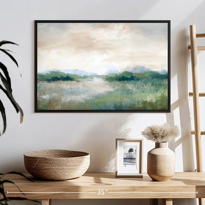 Calmer Vista, 25 po x 17 po, Cadre flottant noir