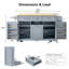64.57 " W Kitchen Island-1529900334