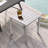 Herv Square Aluminum Outdoor Side Table-1588913805