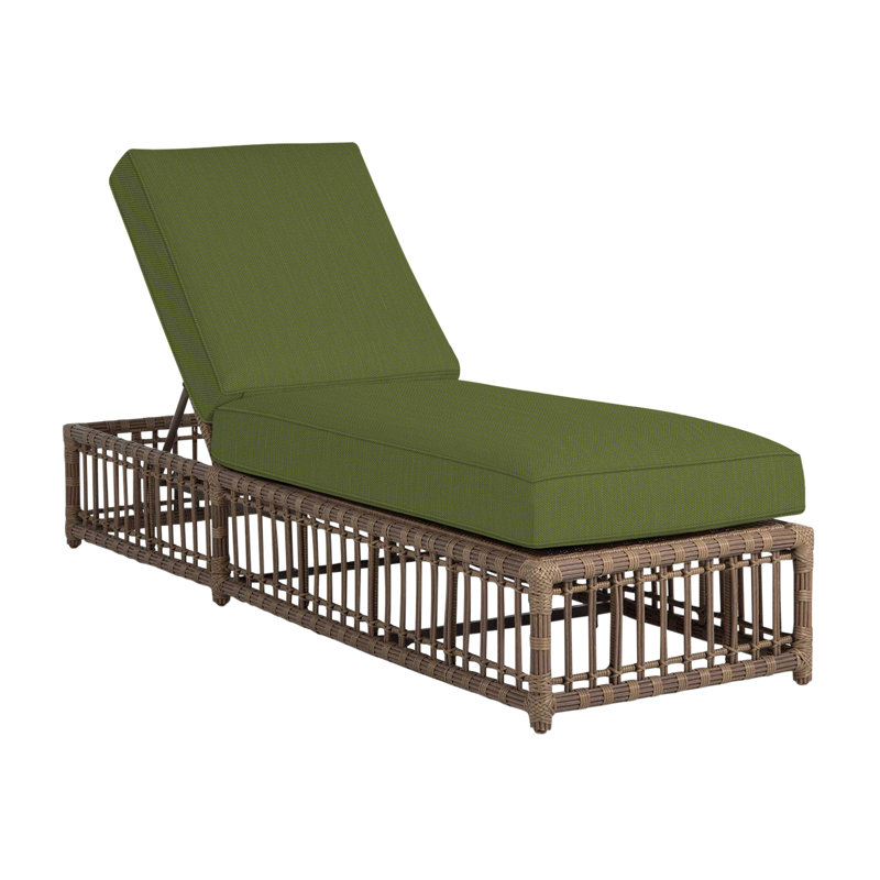 Newport Woven Chaise, Welt, Linen Forest