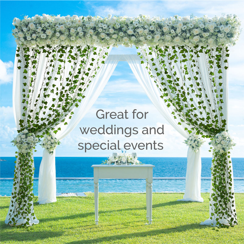 UV Resistant Green Silk Ivy Garland for Indoor and Outdoor Decor