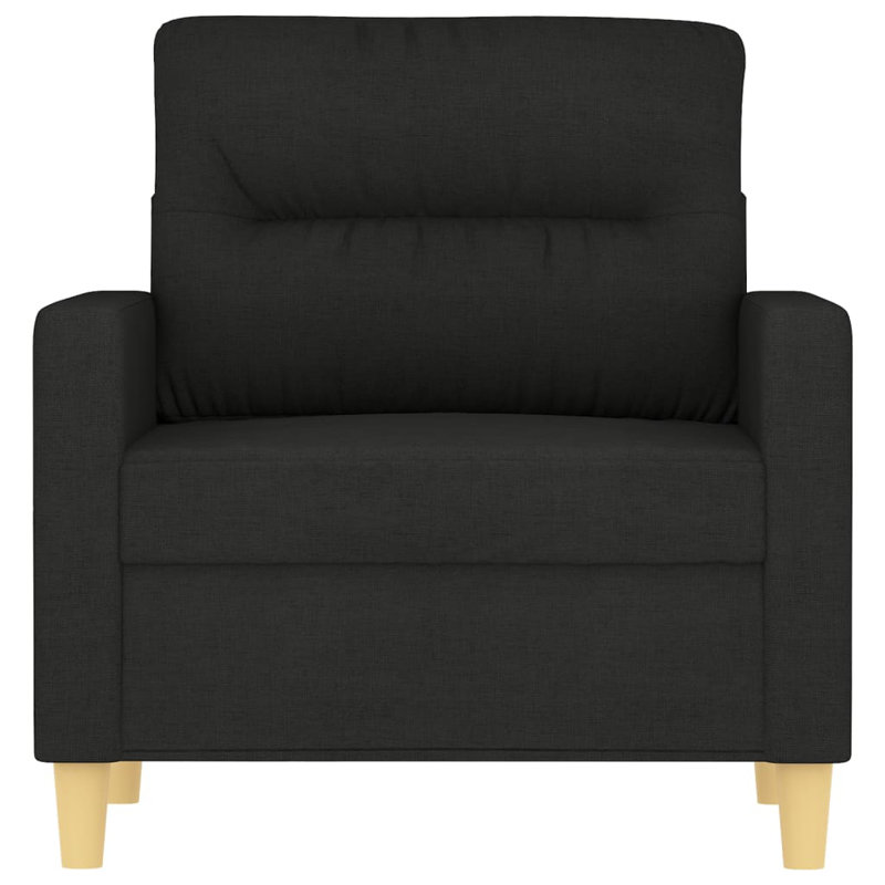 Canapé 30,7 po Keidon, 100 % polyester noir
