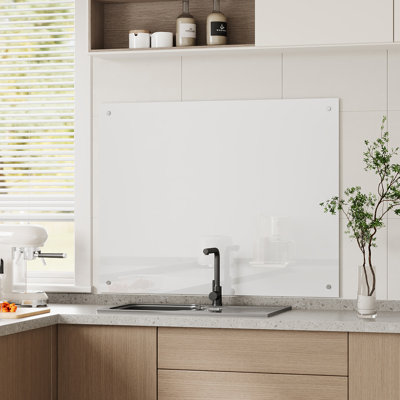 Pre-Drilled Tempered Glass Splashback