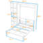 Lit escamotable en bois avec tablettes multifonctionnelles-987222061-987222056