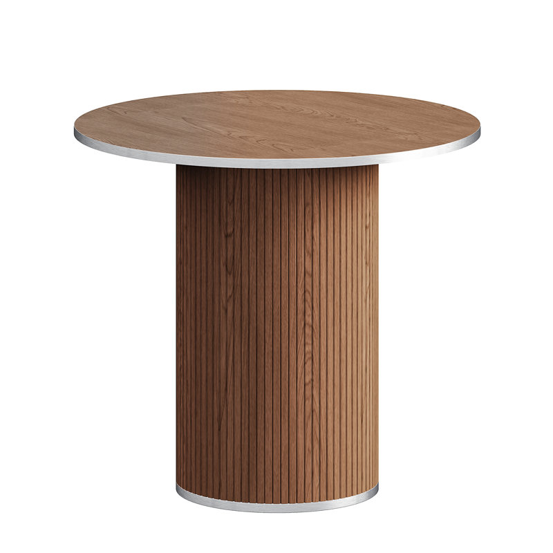 Round Dining Table, Walnut